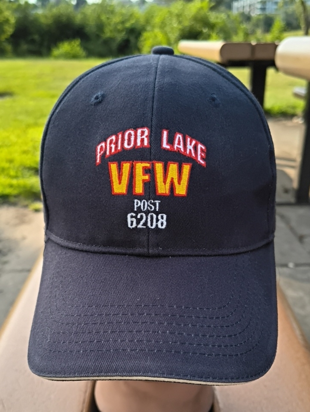 Vtg Veterans Of Foreign Wars VFW Member Post 6208 Strapback Cap Hat Made USA